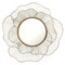 Contemporary Home Living 28.25" Gold Elegant Floral Design Wall Mirror